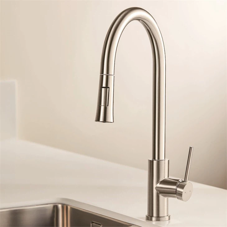touch sensitive pull out kitchen faucet